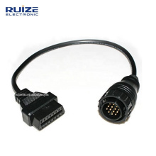 New Released OBD2 Male 14pin to 16pin Female Diagnostic Tools Disagnostic Connector Cables